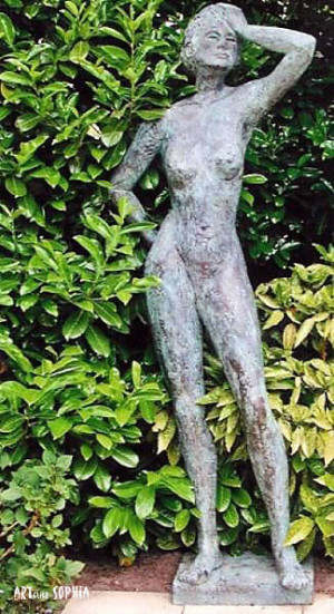 Bronze sculpture ''Lady Thinker''