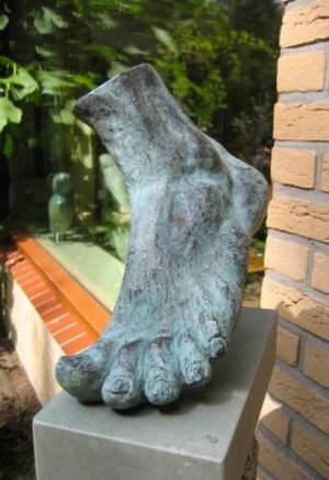 Bronze sculpture ''Foot''