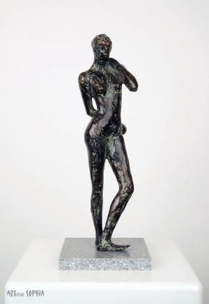 Bronze sculpture Standing woman