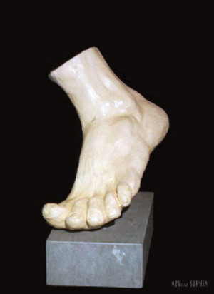 Clay sculpture Foot