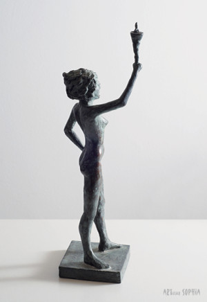 Bronze sculpture ''Woman with Torch''